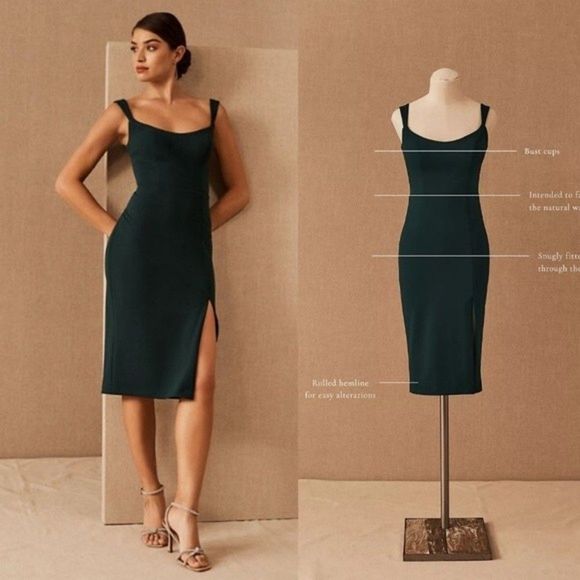BHLDN Dresses & Skirts - BHLDN Ana Crepe Midi Dress